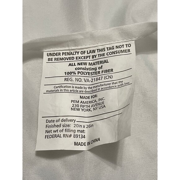 2 Vintage Pem-America Standard Pillow Shams - Picture 8 of 8